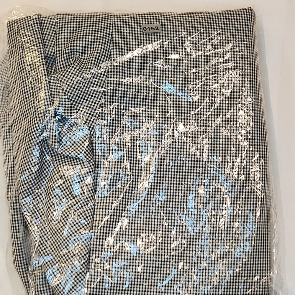 ADOLFO Sky Blue Layered Check Wool Sport Coat 38S - Picture 10 of 10